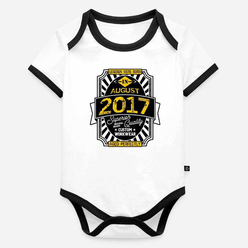 2017 AUGUST Organic Baby Contrasting Bodysuit