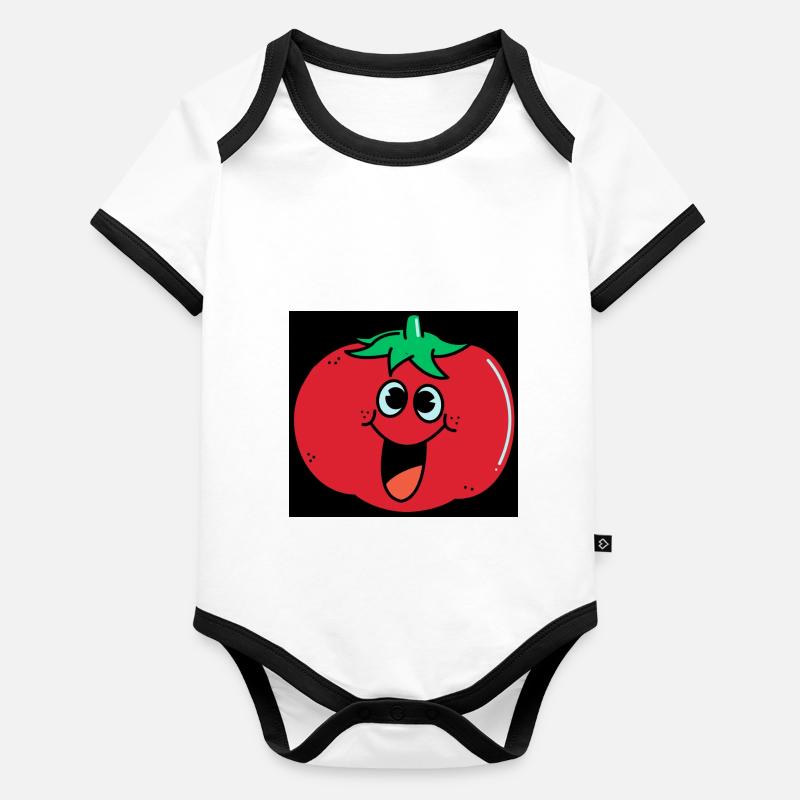 Tomato Body Bébé bio contrasté manches courtes