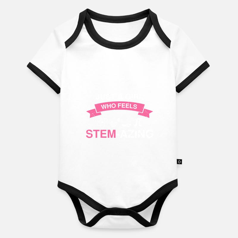 Professeur Steminist Designs for Equality Stem Body Bébé bio contrasté manches courtes