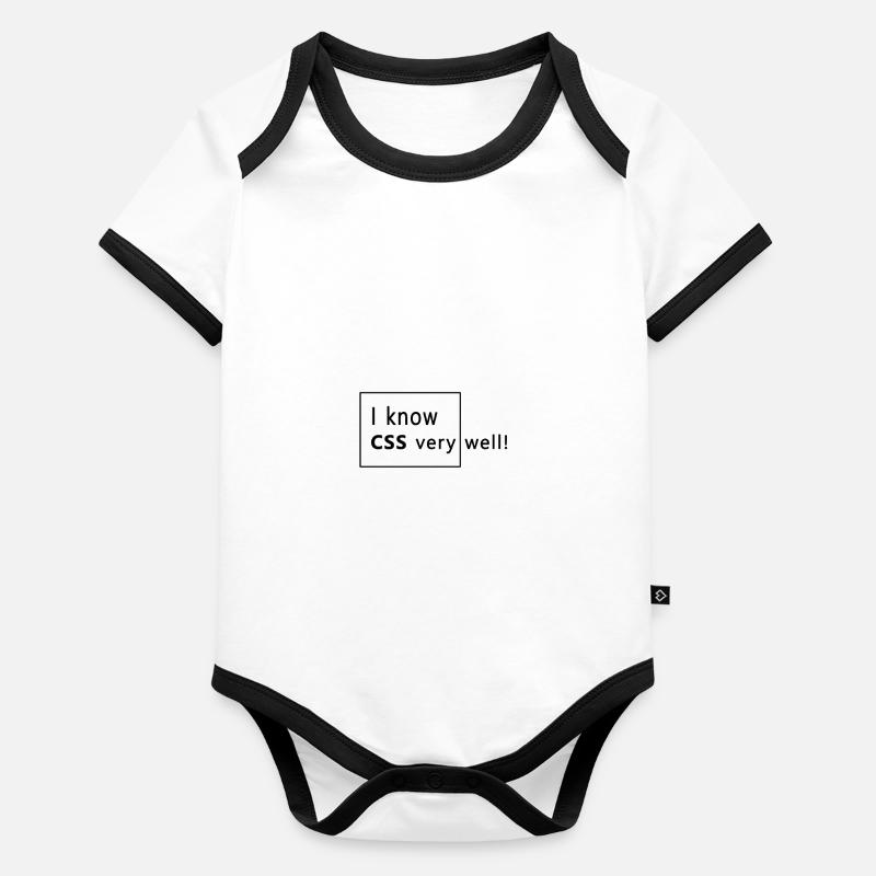 Ich kenne mich mit CSS aus. Baby Bio-Kurzarm-Kontrastbody
