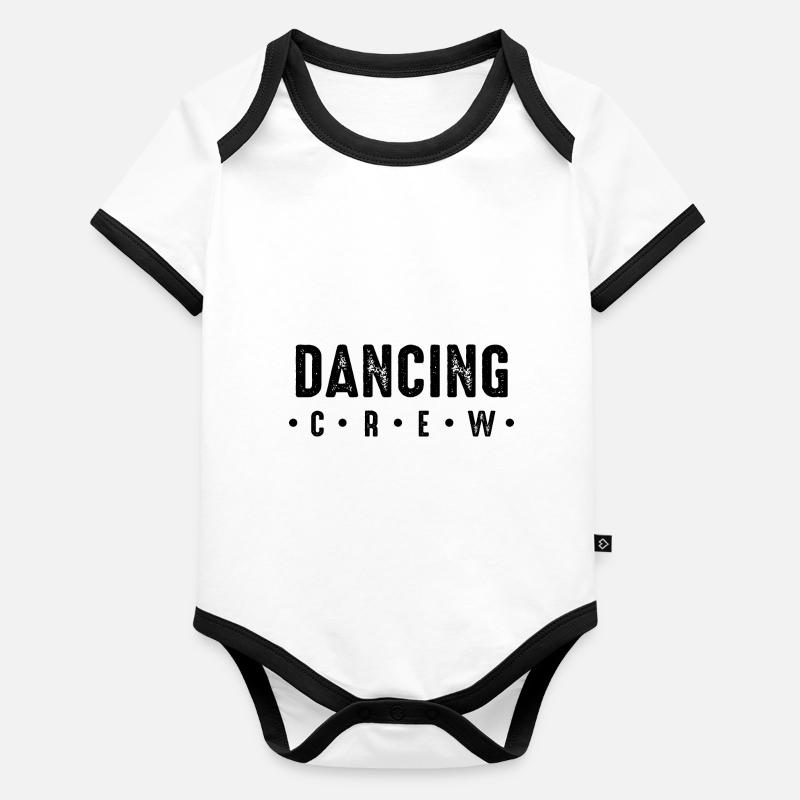 Dancing Crew Baby Bio-Kurzarm-Kontrastbody