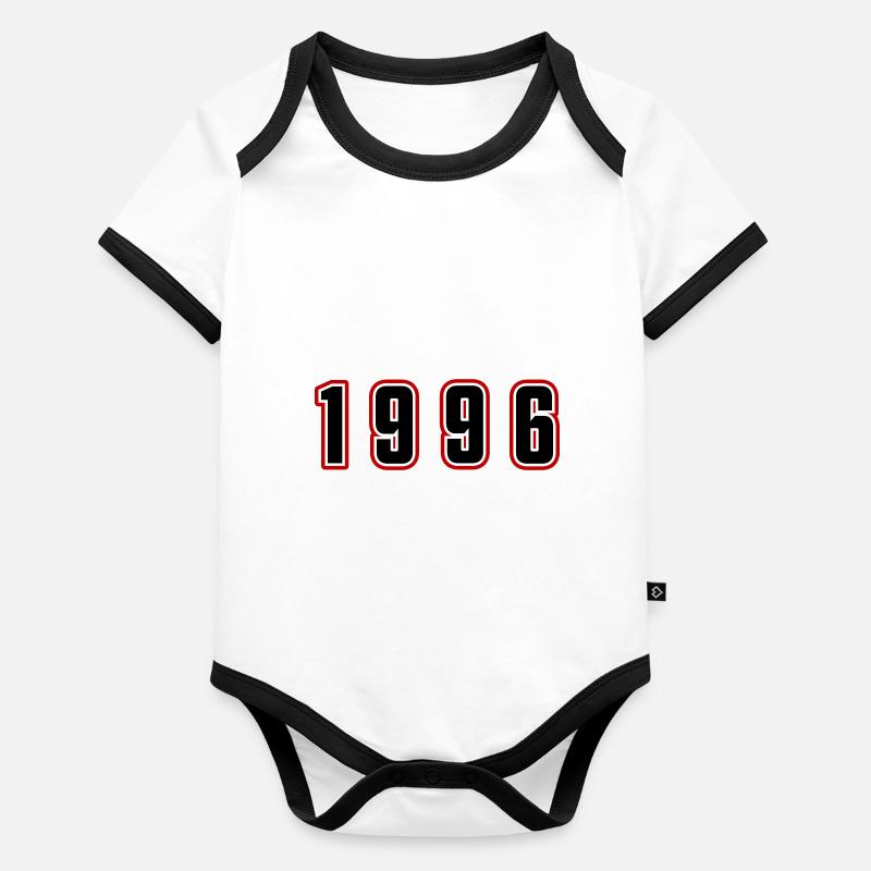 Numéro de l’année 1996 Body Bébé bio contrasté manches courtes