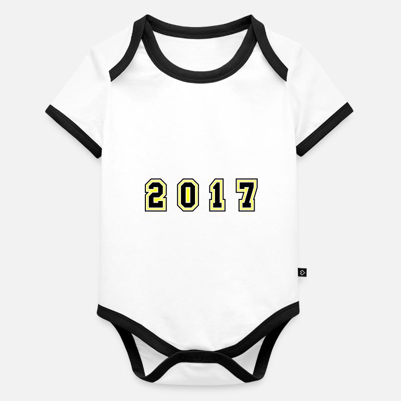 Numéro de l’année 2017 Body Bébé bio contrasté manches courtes