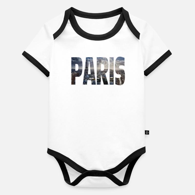 Paris Body Bébé bio contrasté manches courtes