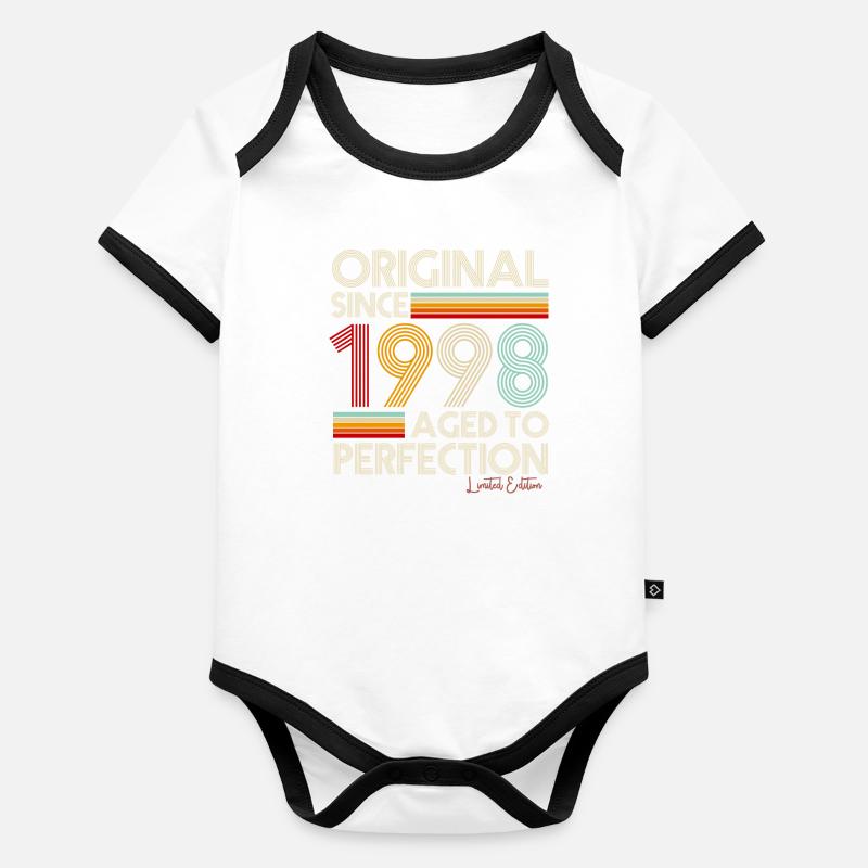 1998 Body Bébé bio contrasté manches courtes