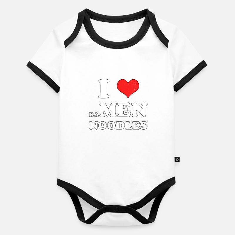 I love ramen Organic Baby Contrasting Bodysuit