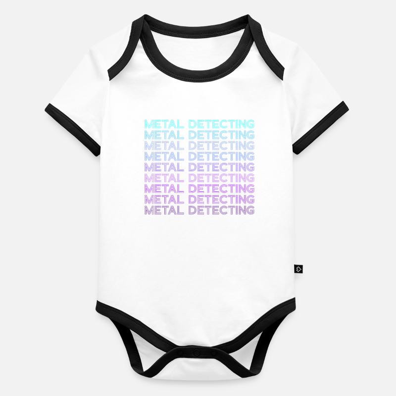 Metal Detection Retro Organic Baby Contrasting Bodysuit