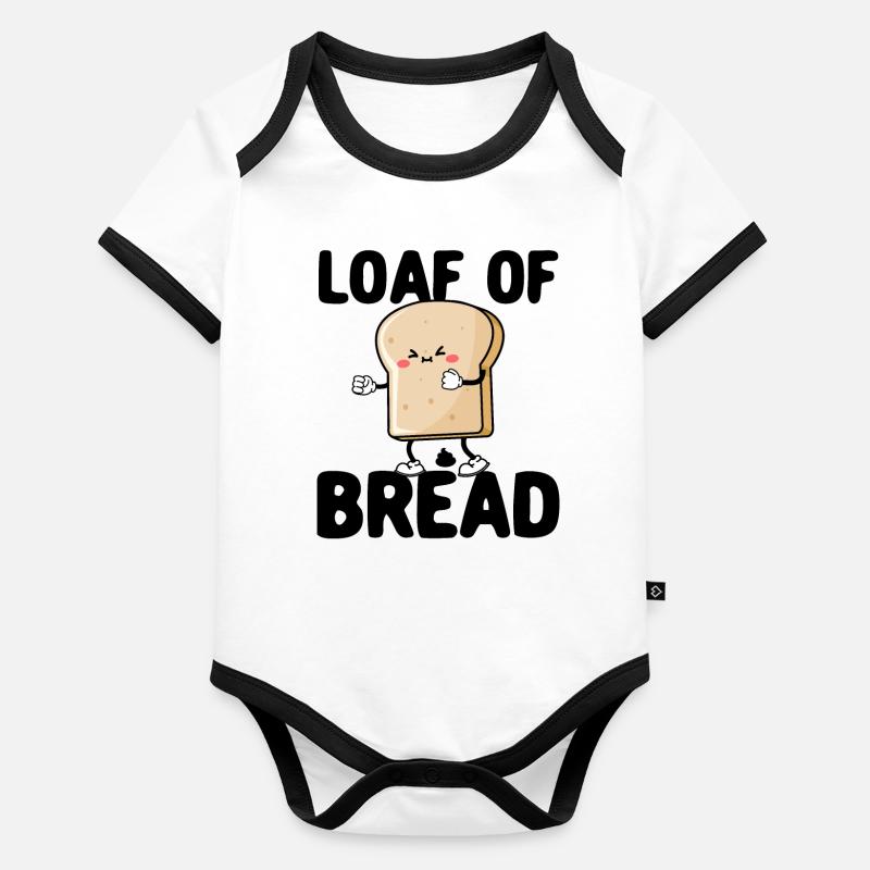 Funny bread baker Organic Baby Contrasting Bodysuit