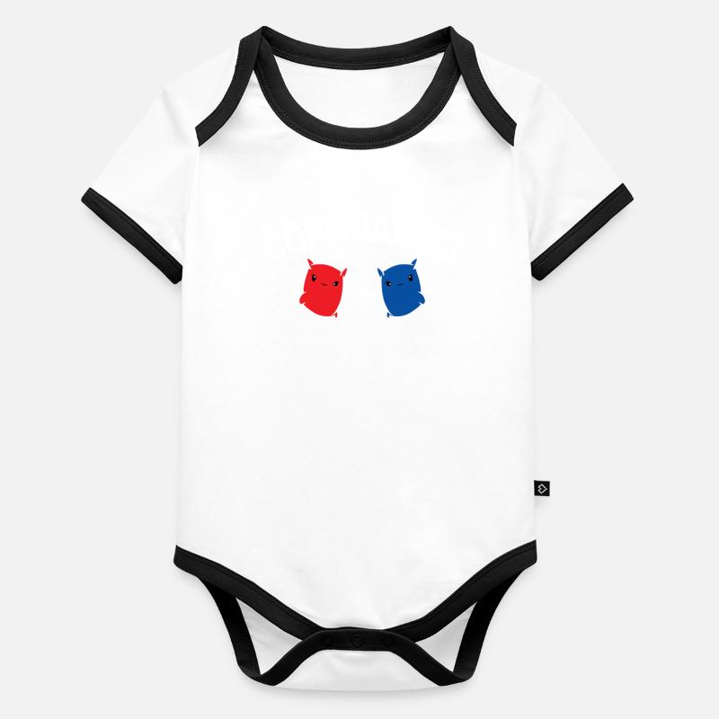 Funny Cornhole Corn Hole Organic Baby Contrasting Bodysuit