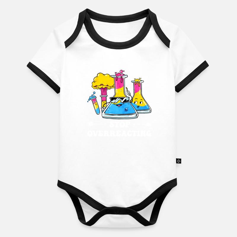 Pansexual Pride Pan Flag Science Teacher Organic Baby Contrasting Bodysuit