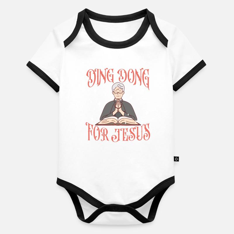 Missionnaire mormon SDJ Body Bébé bio contrasté manches courtes