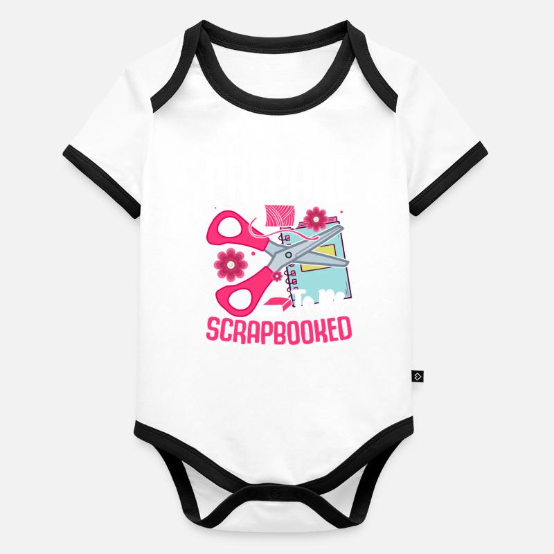 Scrapbooking Scrapbooker Body Bébé bio contrasté manches courtes