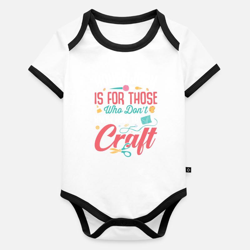 Crafting Crafter Organic Baby Contrasting Bodysuit