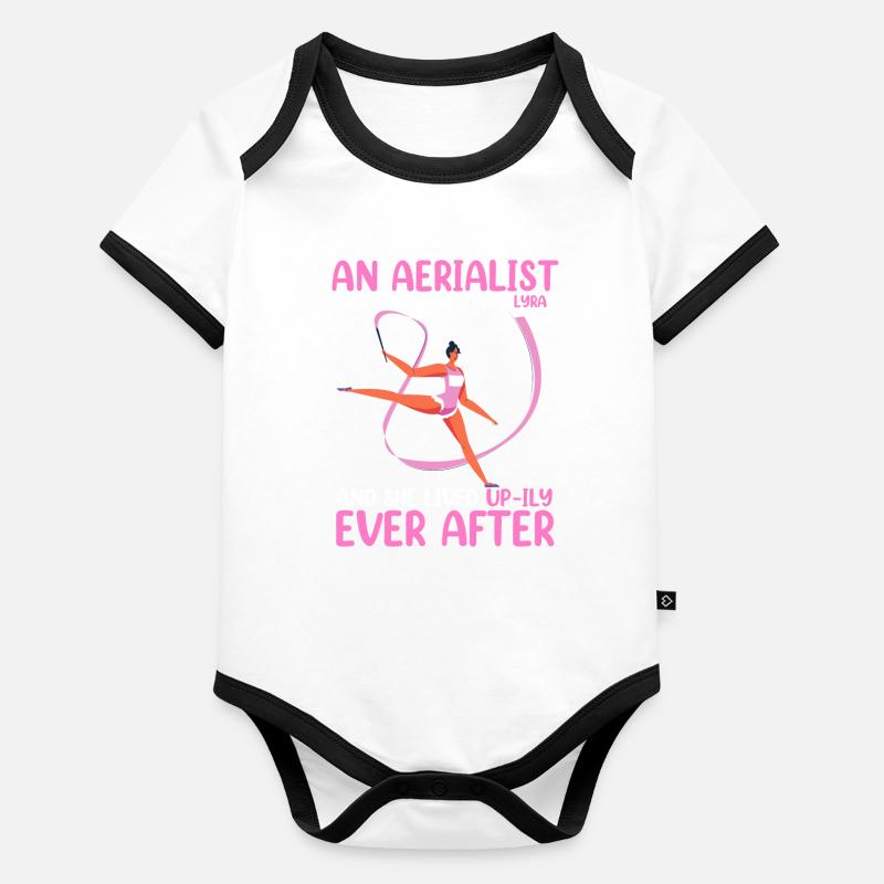 Soie aérienne Body Bébé bio contrasté manches courtes