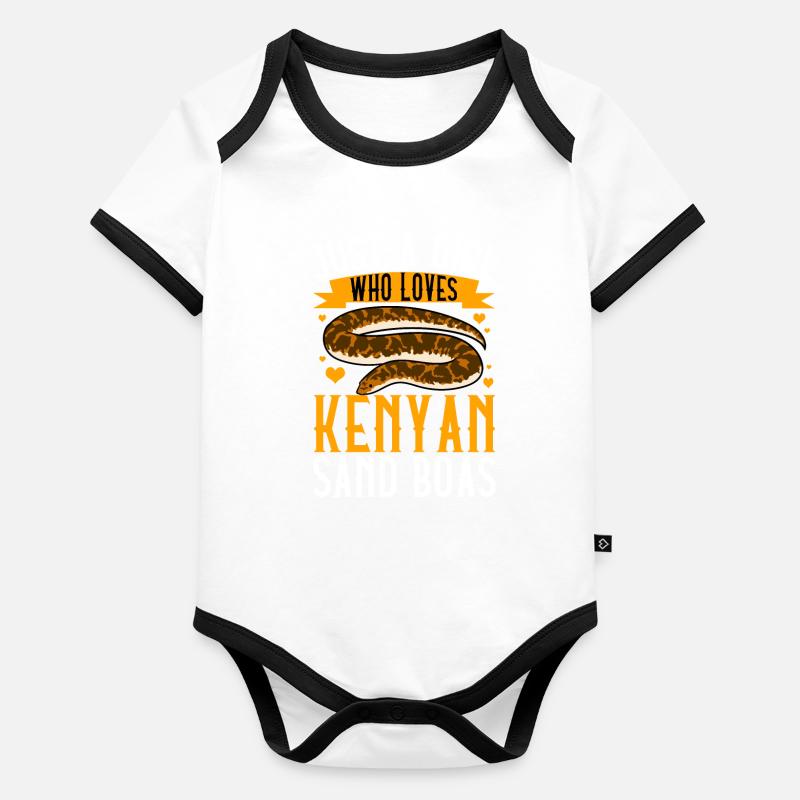 Snake Owner Organic Baby Contrasting Bodysuit