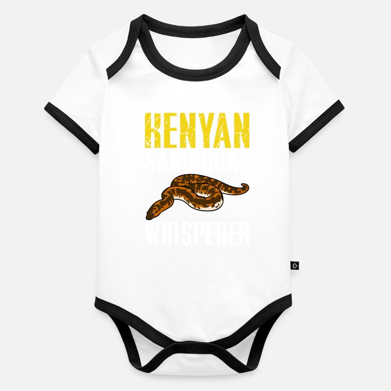 Propriétaires de serpents Body Bébé bio contrasté manches courtes