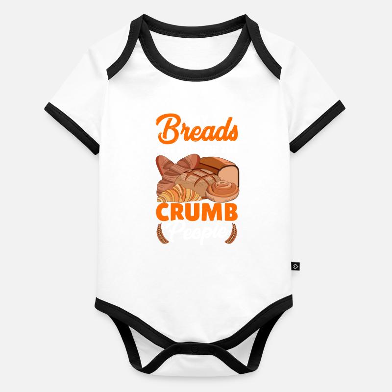 Lustiger Brotbacken-Bäcker Baby Bio-Kurzarm-Kontrastbody