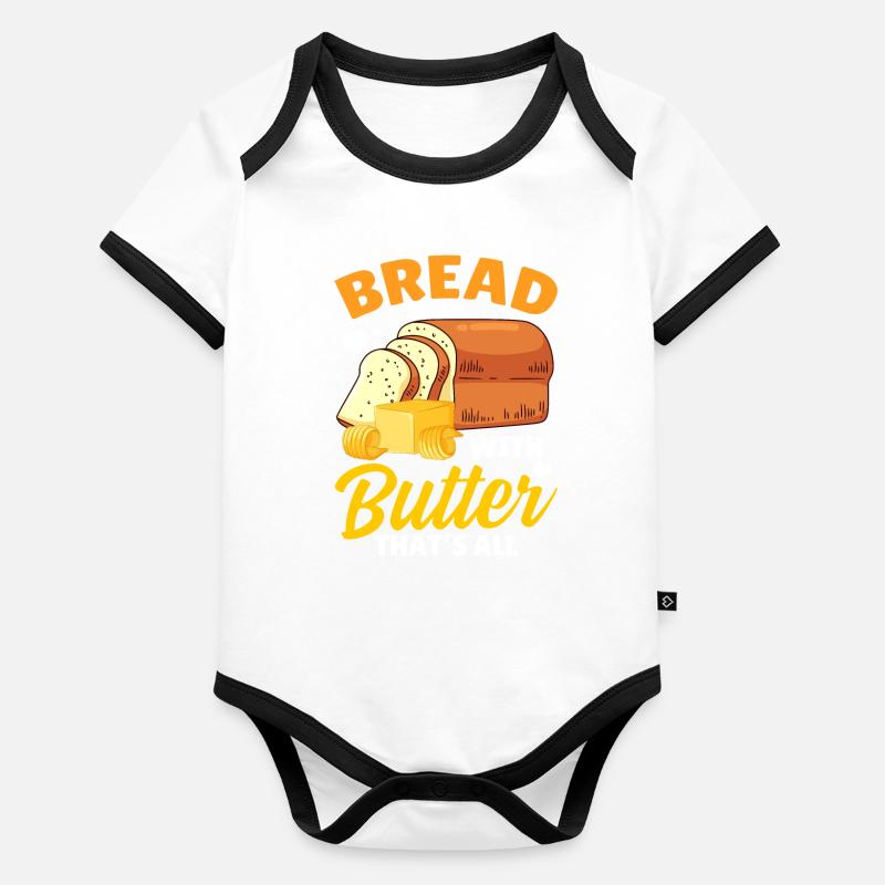 Lustiger Brotbacken-Bäcker Baby Bio-Kurzarm-Kontrastbody