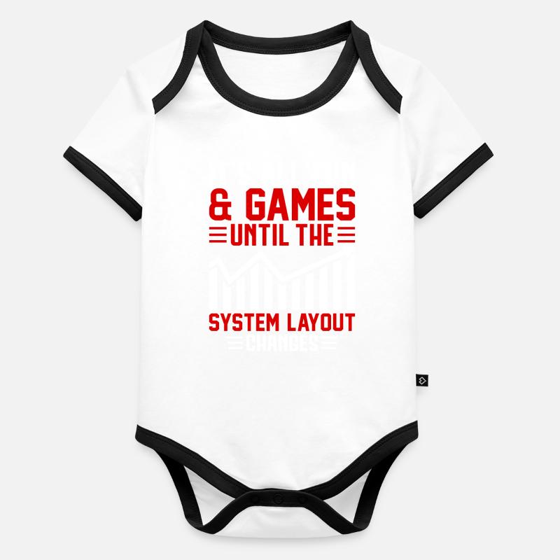 Lustiger Versicherungsmakler Baby Bio-Kurzarm-Kontrastbody