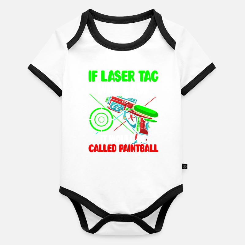 Spieler Baby Bio-Kurzarm-Kontrastbody