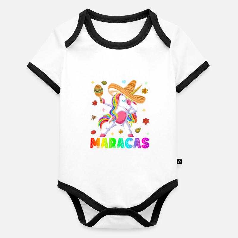 Cinco De Mayo Irish Organic Baby Contrasting Bodysuit