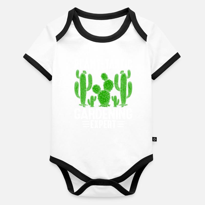 Drôle de cactus succulent Body Bébé bio contrasté manches courtes