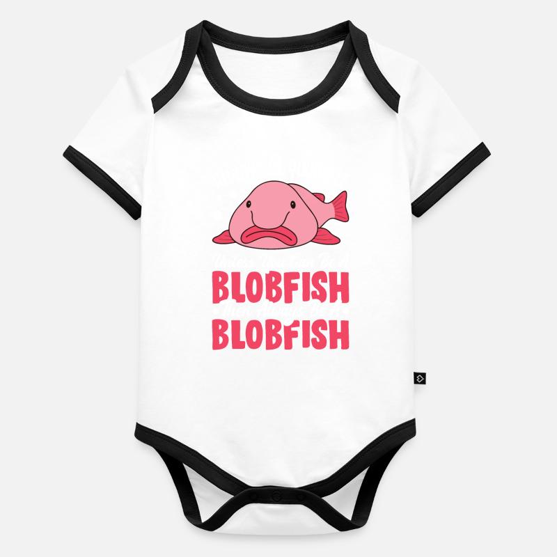 Meerestier Baby Bio-Kurzarm-Kontrastbody