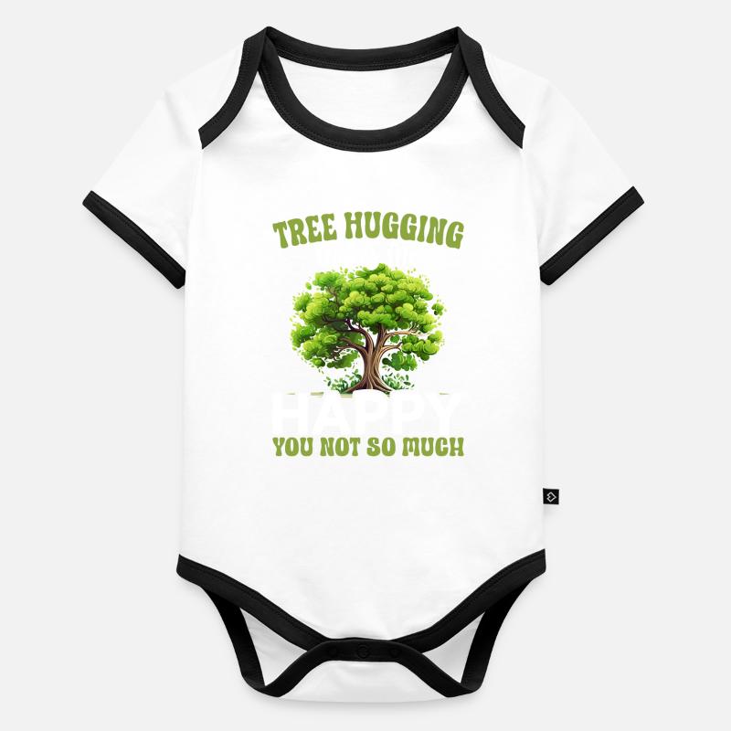 Tree conservationists and environmentalists Organic Baby Contrasting Bodysuit