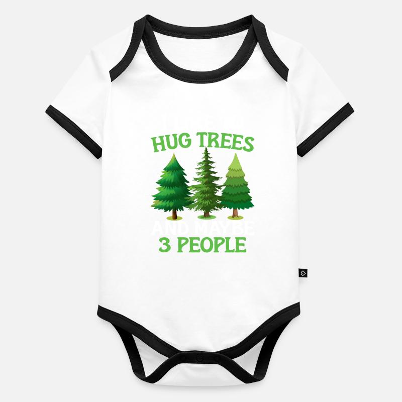 Tree conservationists and environmentalists Organic Baby Contrasting Bodysuit
