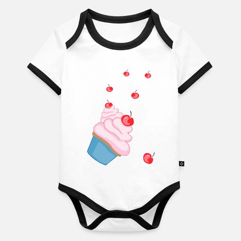 Muffin Baby Bio-Kurzarm-Kontrastbody