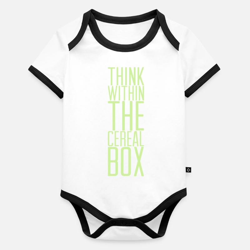 Cereal Box Geschenkidee Schriftzug lustig witzig Baby Bio-Kurzarm-Kontrastbody