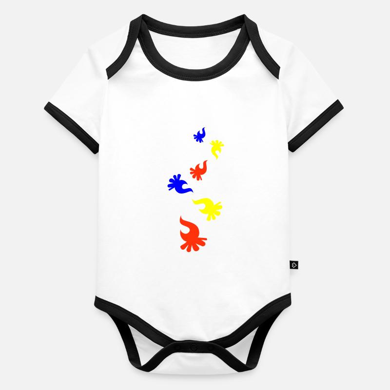 Campfire Colorful Organic Baby Contrasting Bodysuit