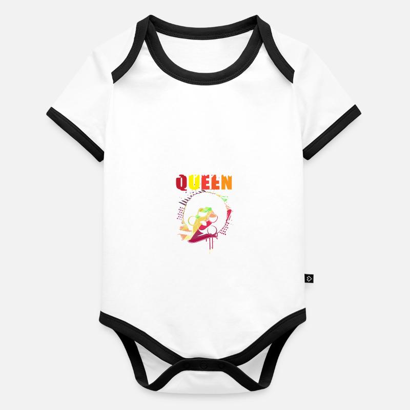 Zodiac sign Aries Organic Baby Contrasting Bodysuit