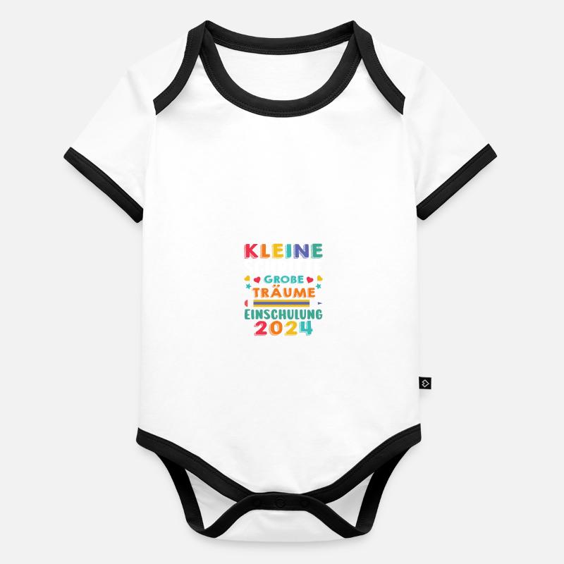 First Grade Elementary School 2024 Gift Organic Baby Contrasting Bodysuit