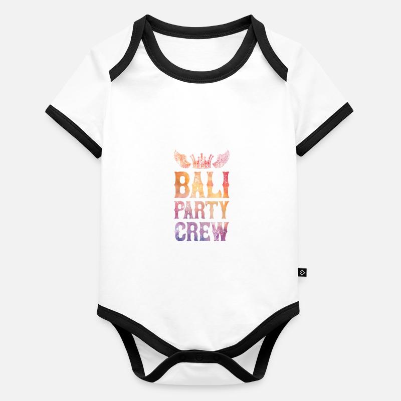 Dicton de l’équipe de Bali Party Body Bébé bio contrasté manches courtes