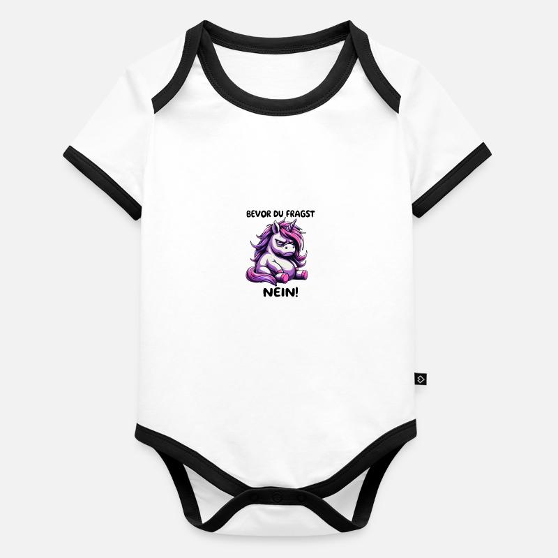 Avant de demander Body Bébé bio contrasté manches courtes