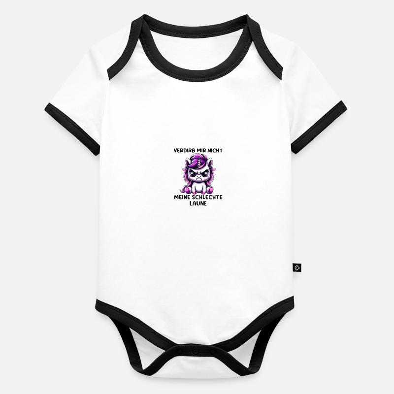 Verdirb Mir Nicht Meine Schlechte Laune Baby Bio-Kurzarm-Kontrastbody