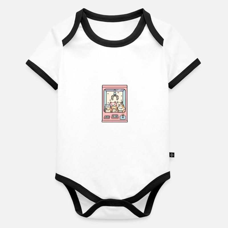 Cat Claw Machine Organic Baby Contrasting Bodysuit