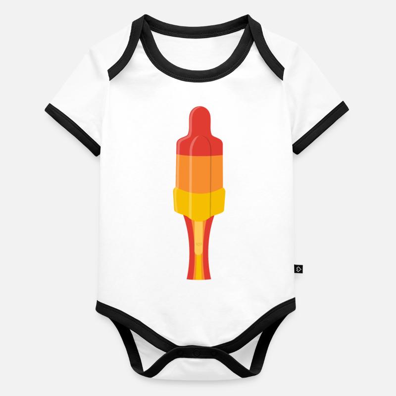 I'm going like a rocket - SOLO with beam Organic Baby Contrasting Bodysuit