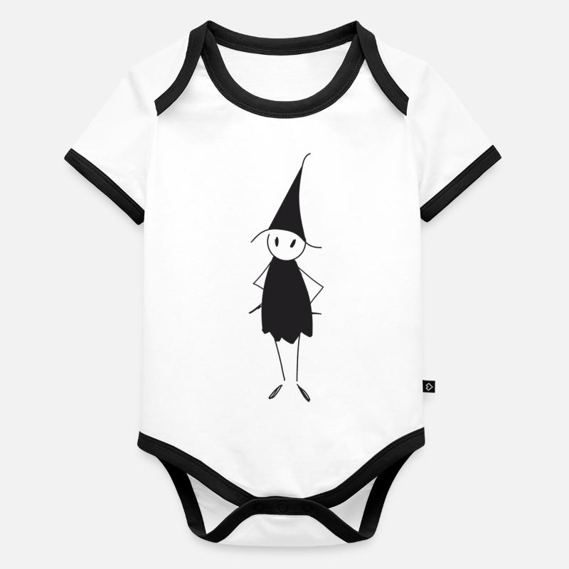 witch Organic Baby Contrasting Bodysuit