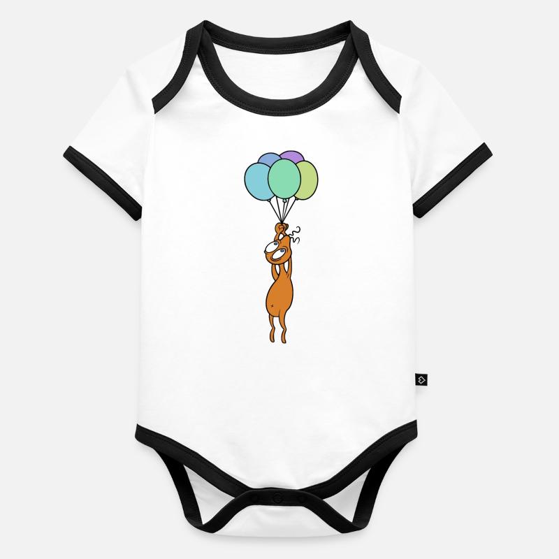 Only the imagination sets the limits Organic Baby Contrasting Bodysuit