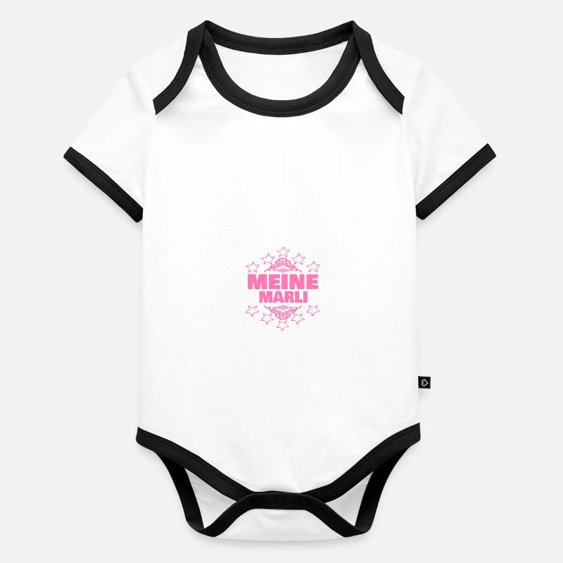 Cadeau pour Marli Body Bébé bio contrasté manches courtes
