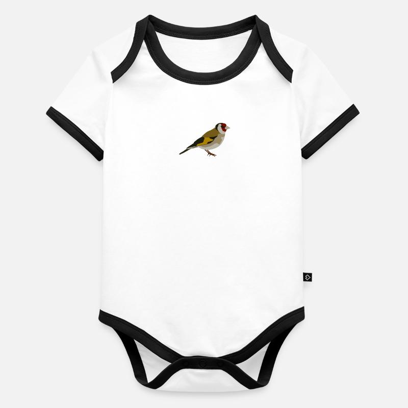 Stieglitz Body Bébé bio contrasté manches courtes