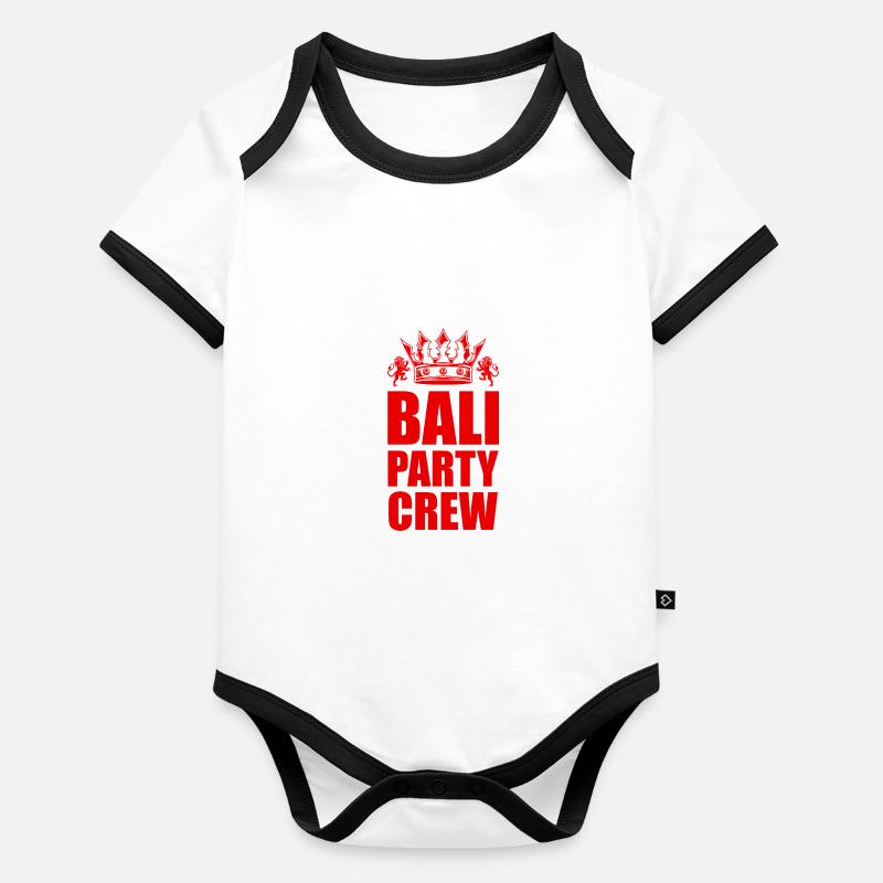 Voyage en équipe à Bali Body Bébé bio contrasté manches courtes