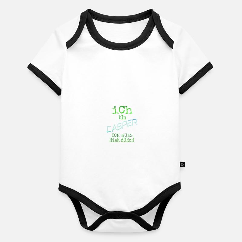 Casper dans le rôle de Casper Body Bébé bio contrasté manches courtes