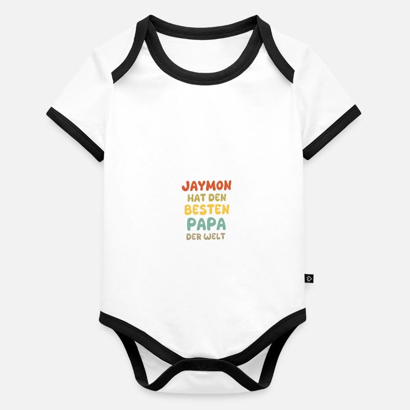 Jaymon Body Bébé bio contrasté manches courtes