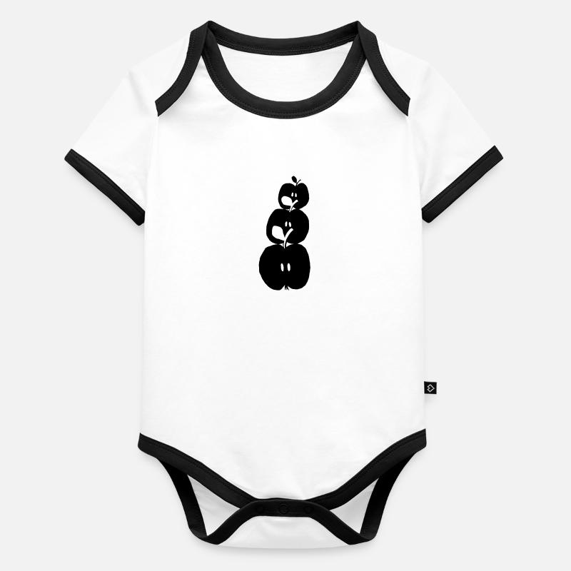 Apple Organic Baby Contrasting Bodysuit