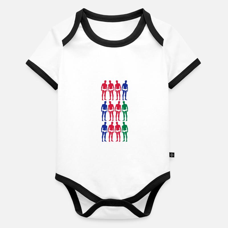 natation maillot de bain lac Body Bébé bio contrasté manches courtes