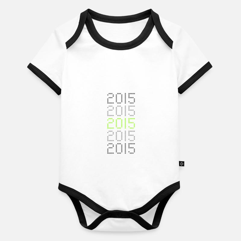 2015 Body Bébé bio contrasté manches courtes