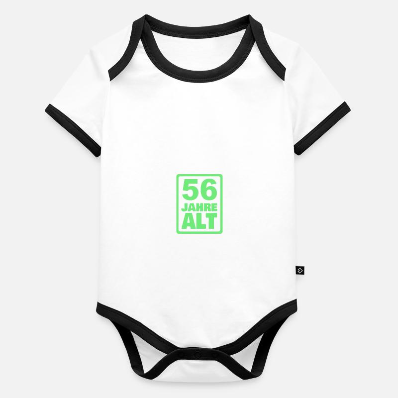 56 Organic Baby Contrasting Bodysuit